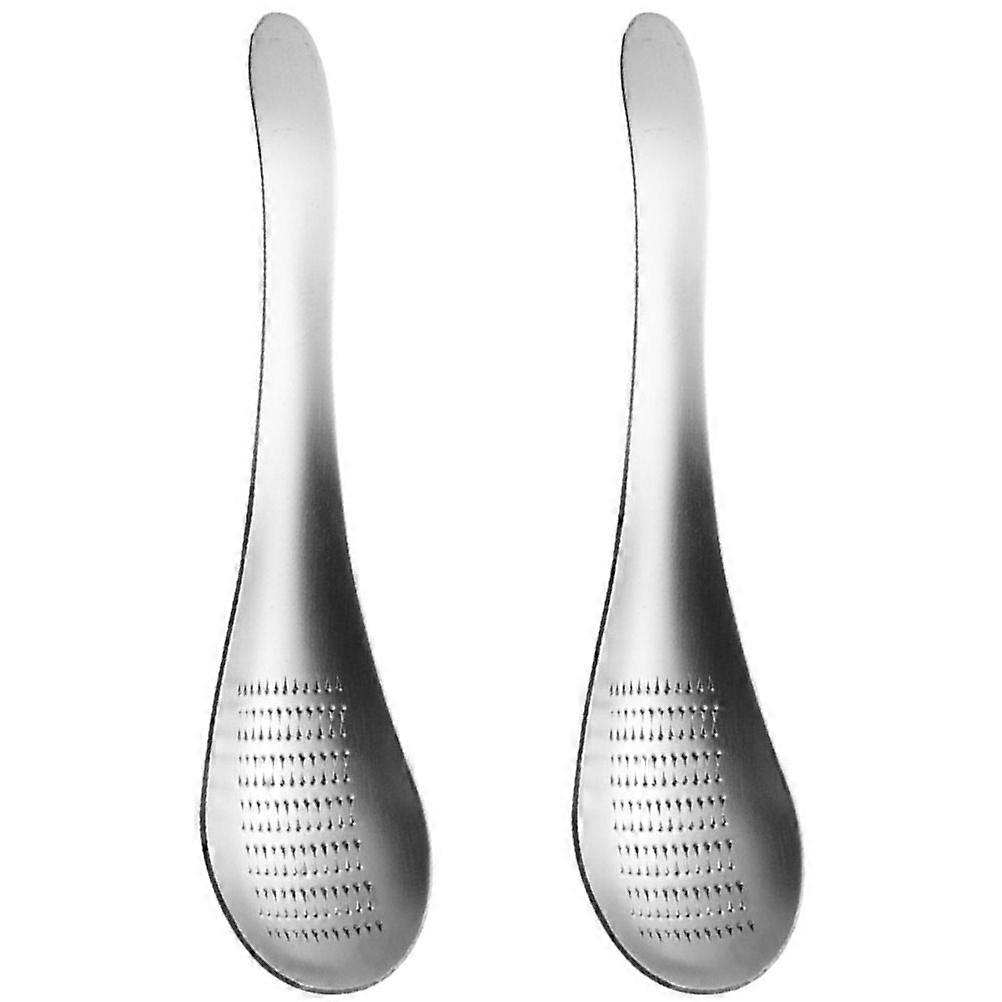 Convenient Garlic Grinder 2Pcs Multi-Function Ginger Mincers Ideal For Cooking Home Use Silver Stainless Steel Kitchen Tool