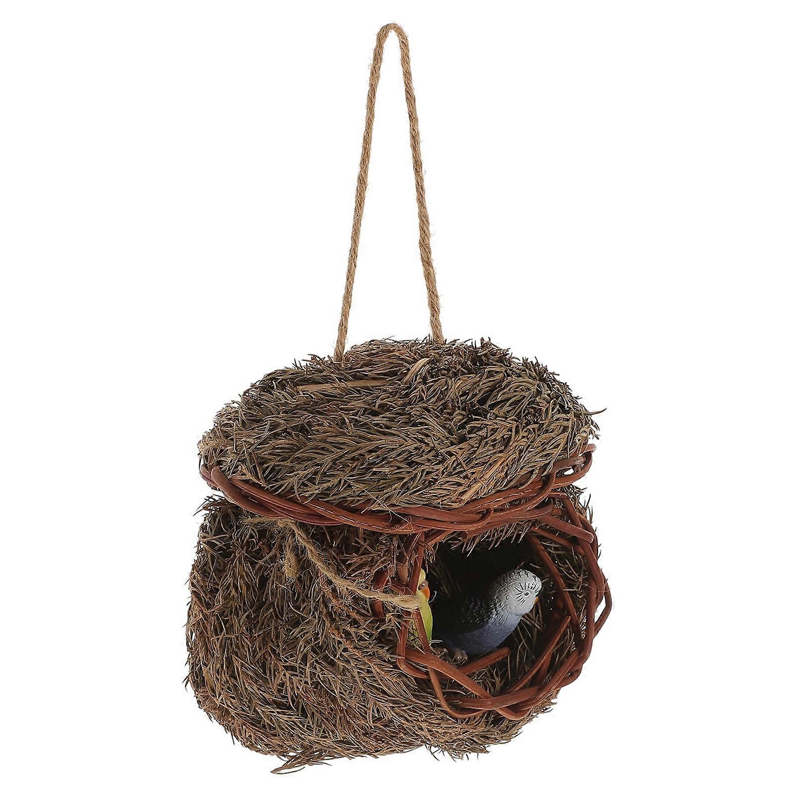 Bird Nest Decoration for Garden with Eggs 3Sets Artificial Simulated Birds
