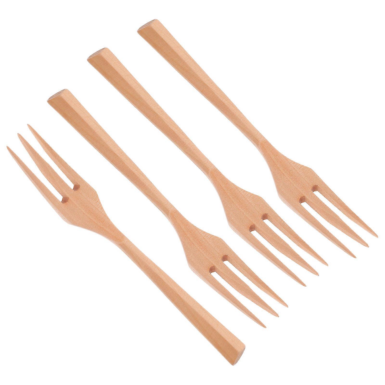 Wooden Forks for Cooking Salad Mixing Forks 12Pcs Kitchen Utensils