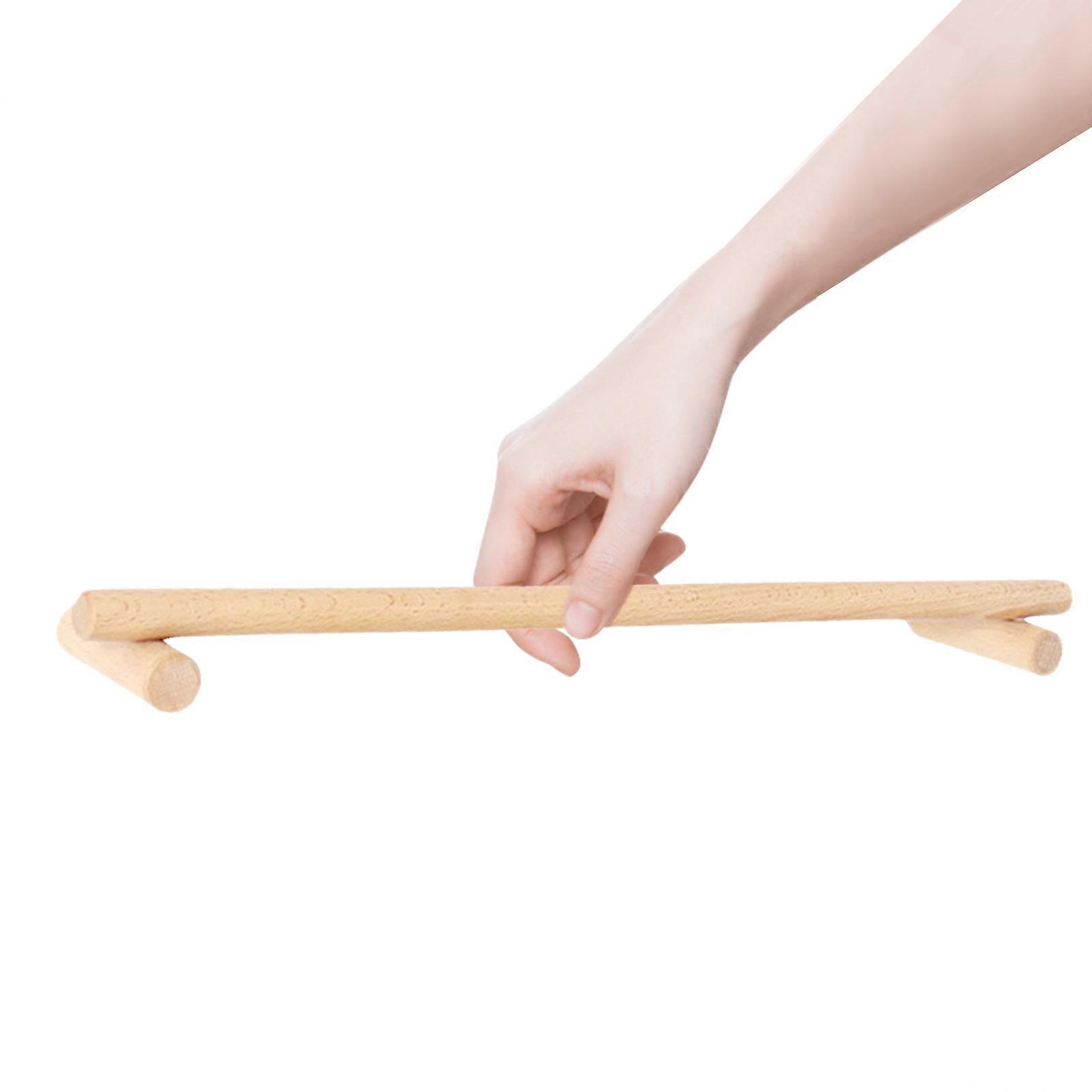 Simple Wooden Towel Rack for Home Use 4Pcs Single Towel Bar Hanger