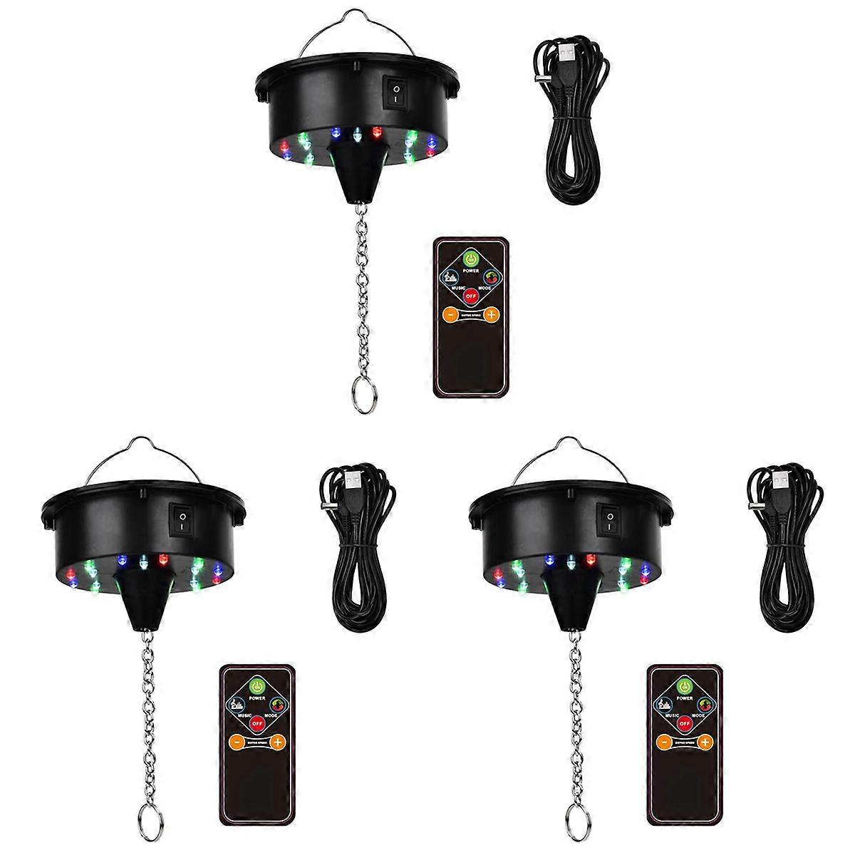 Rotating Disco Ball Motor Lights with Remote,18 LEDs