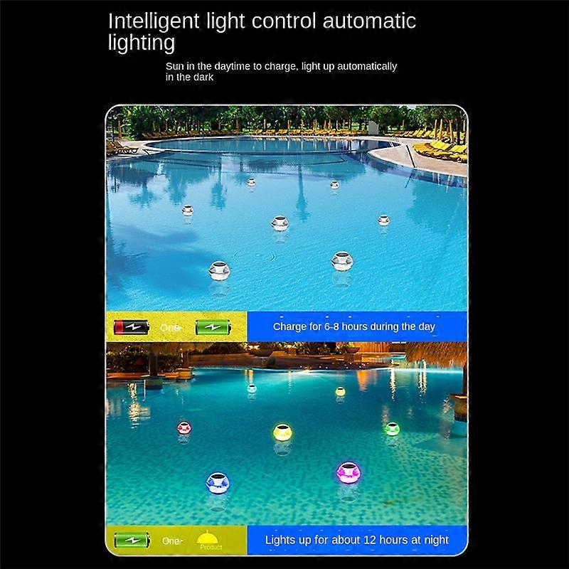 LED Solar Floating Light for Fountain Pond