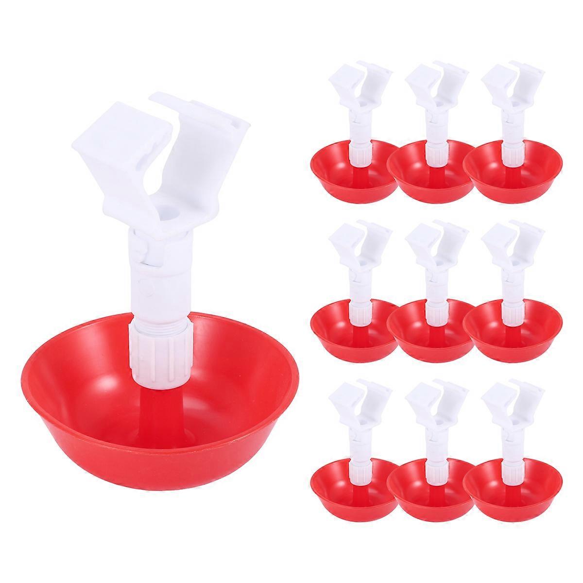 10Pcs Chicken Drinker Hanging Cups Chick Automatic Drinking Fountain