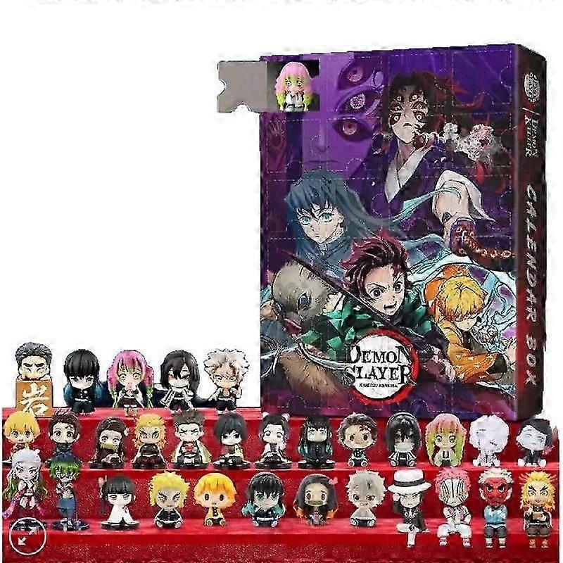Demon Slayer Christmas Advent Calendar Blind Box Acrylic Panel New Arrival