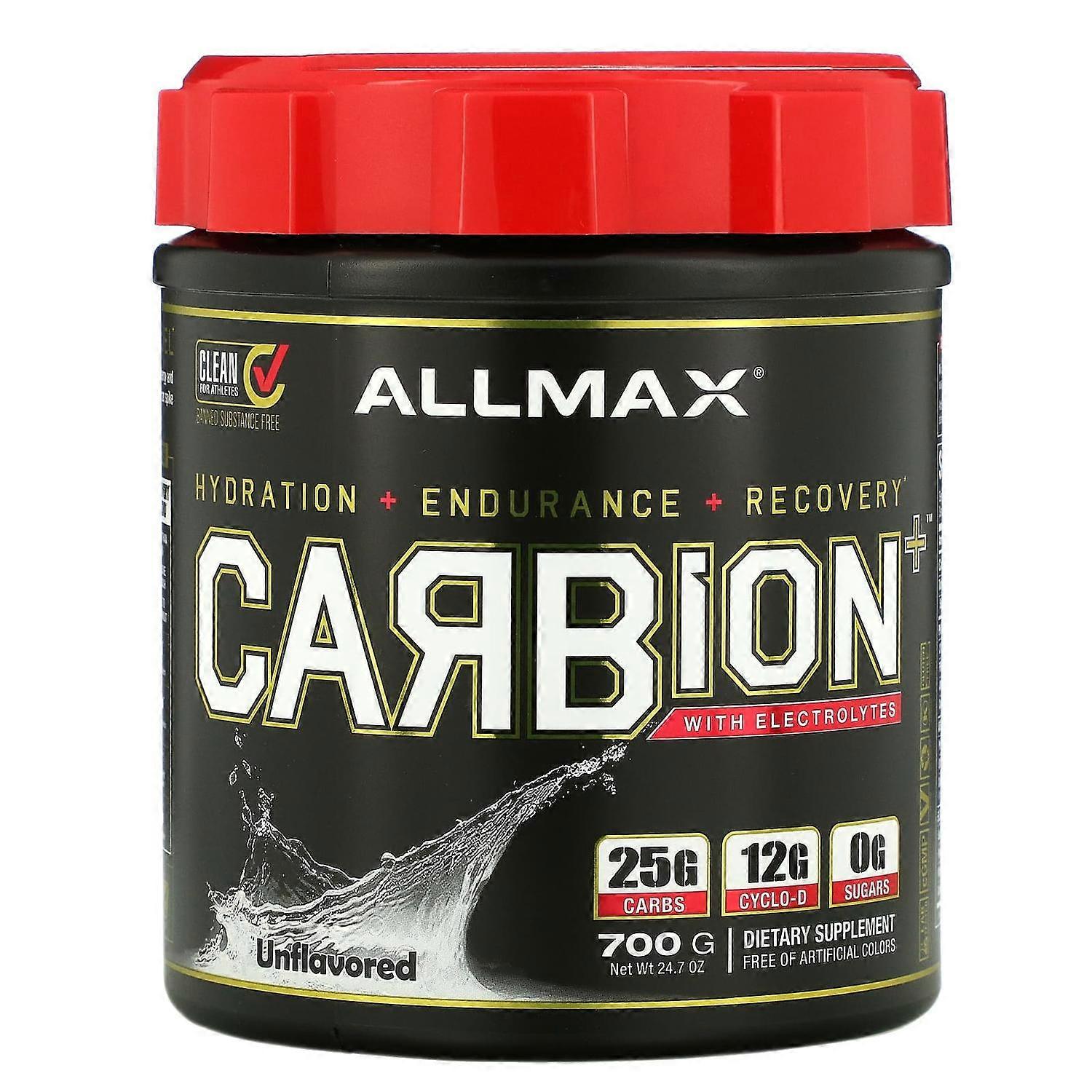 ALLMAX, CARBion+ with Electrolytes, Unflavored, 24.7 oz (700 g)