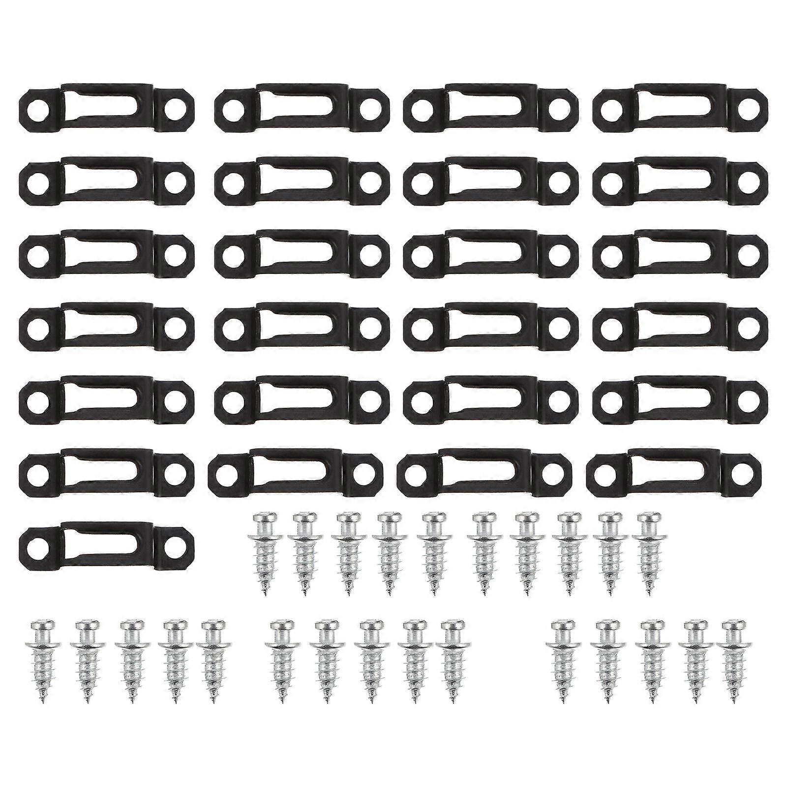 Furniture Sliding Buckle Wardrobe Invisible Link Fastener 25Sets