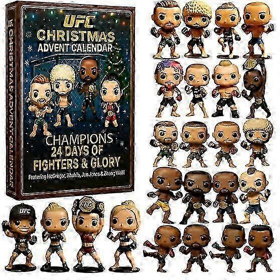 Exquisite UFC Weihnachten Advent Kalender Blind Box Weihnachten Baum Dekoration Acryl Anhänger
