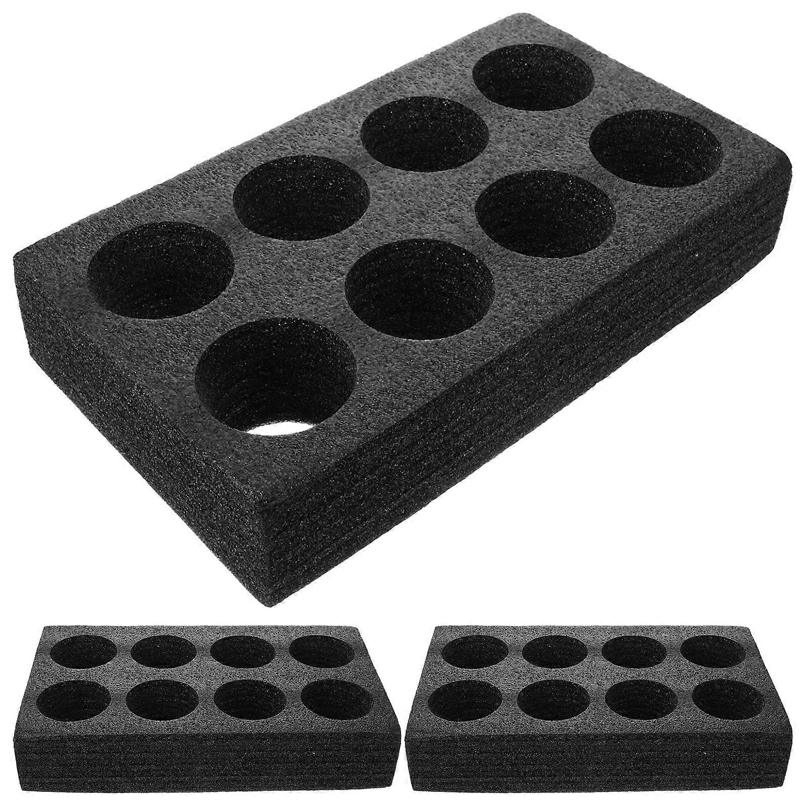 Convenient Cup Holder Coffee Carrier Tray for Takeout 9Pcs Black Set