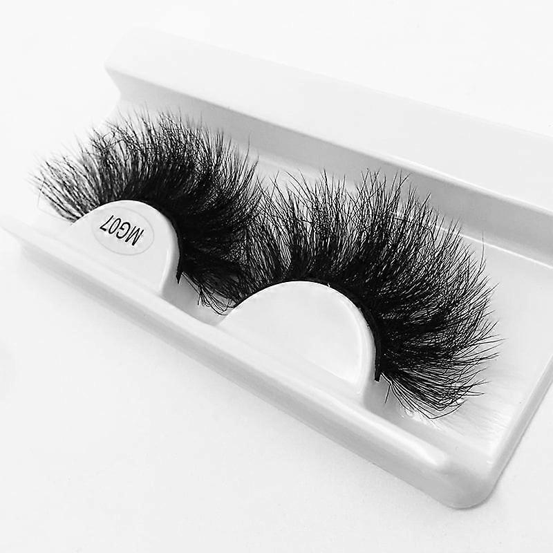 Nvzi -b 1 Pairs Wispy Mink Lashes Fluffy Eye Lashes Natural Look 8D Volume Fake Eyelashes，M07