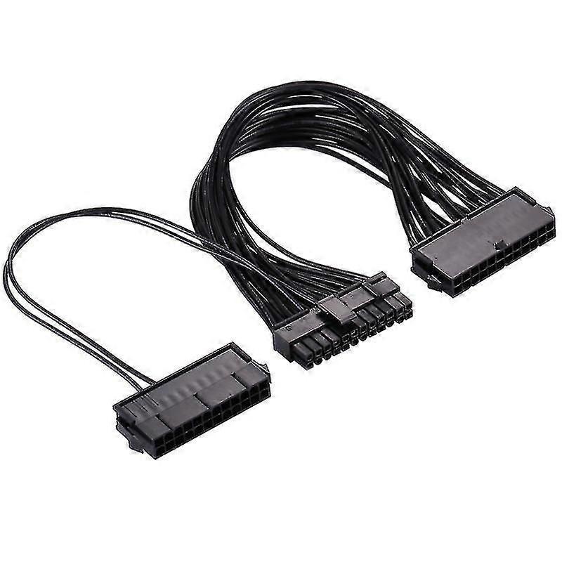 30cm Atx Mining 24 Pin Dual Psu Power Supply Extension Cable