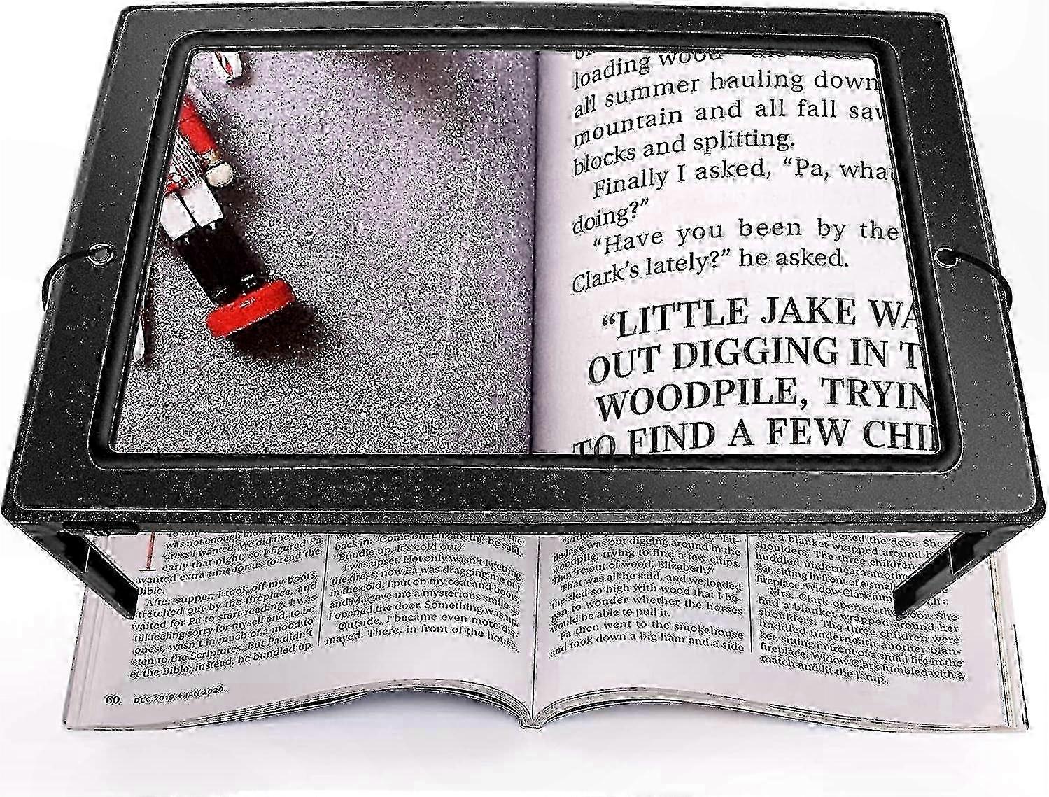 4X Magnification LED Lighted Hands-Free Reader for Crafts and Reading Tasks