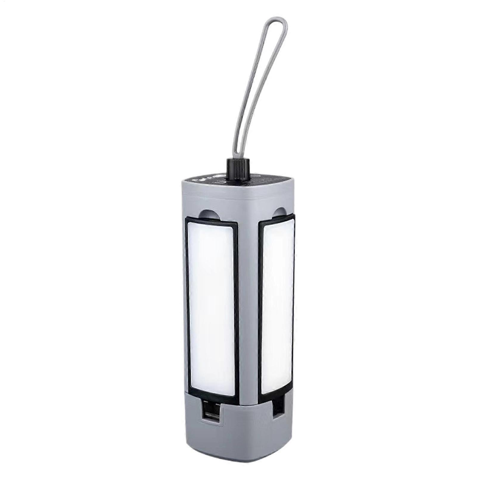 1500LM LED Telescopic Camping Light, Rechargeable Work Light, Adjustable Brightness, Magnetic Base Tent Light Grey