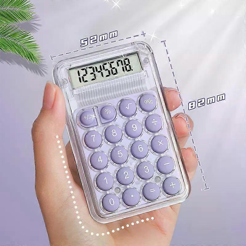 Cute Silent Calculator Mini Version Learning Auxiliary Small Portable Calculator Back To School Supplies Students/Finance