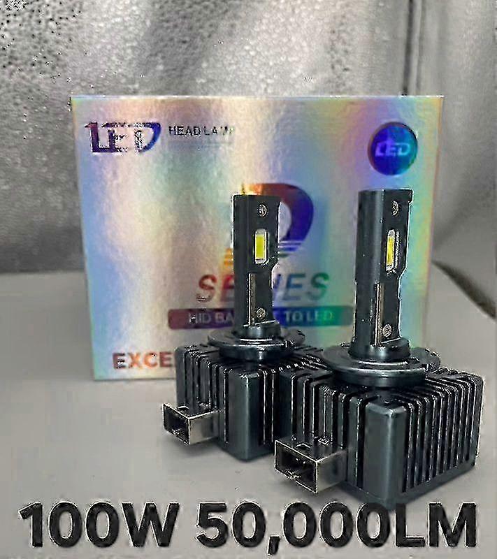 100w 50000lm-80000lm D1s D3s Led D2s D4s D5s D8s Led Canbus Headlights Hid D1r D2r D3r D4r D5r D8r Bulb 130w Car Light Auto 6500k 12v 24v 25