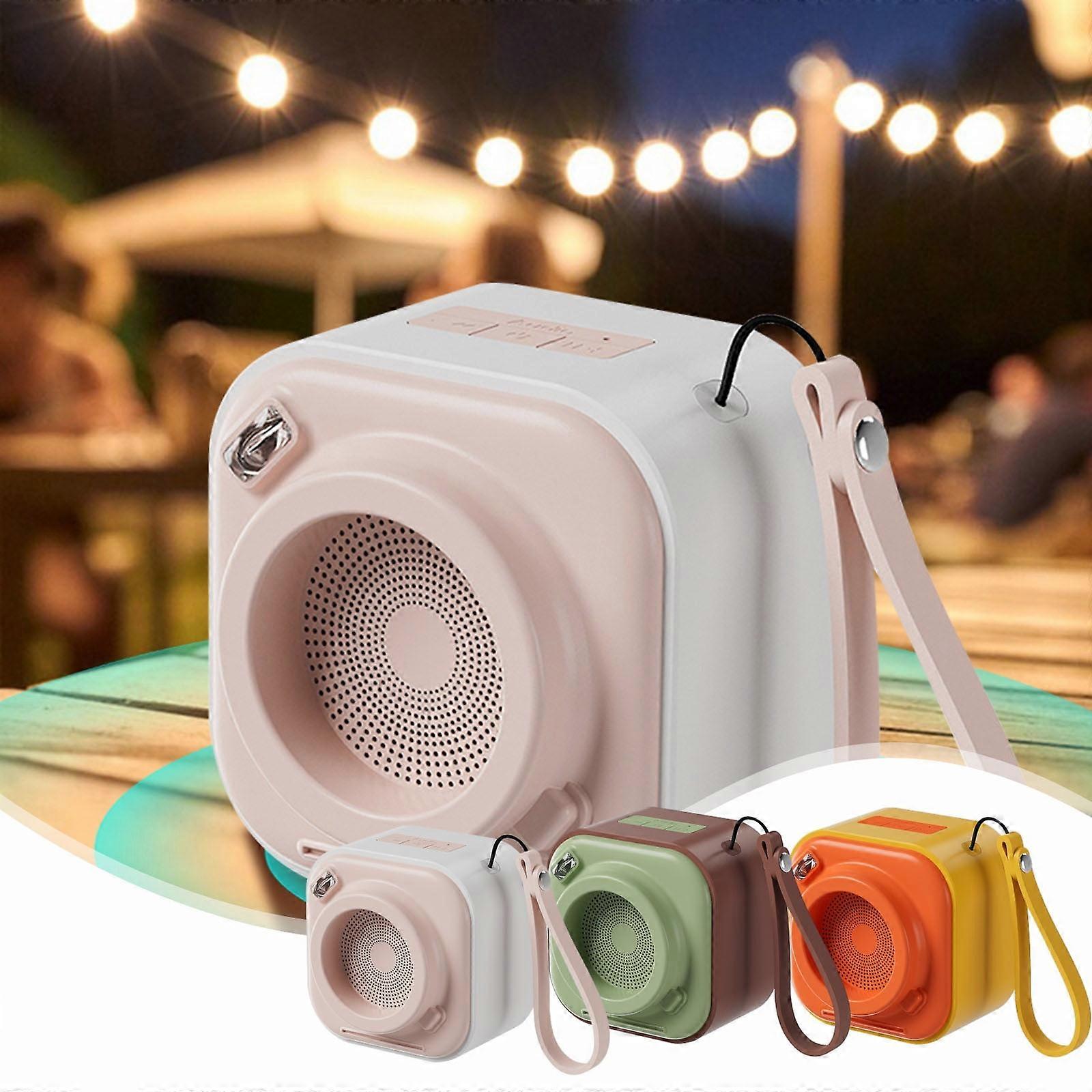 Jacenvly Ewa-A132 Retro Camera Bluetooth Speaker, Portable Wireless Speaker with Powerful Bass, Compact Design for Indoor & Outdoor