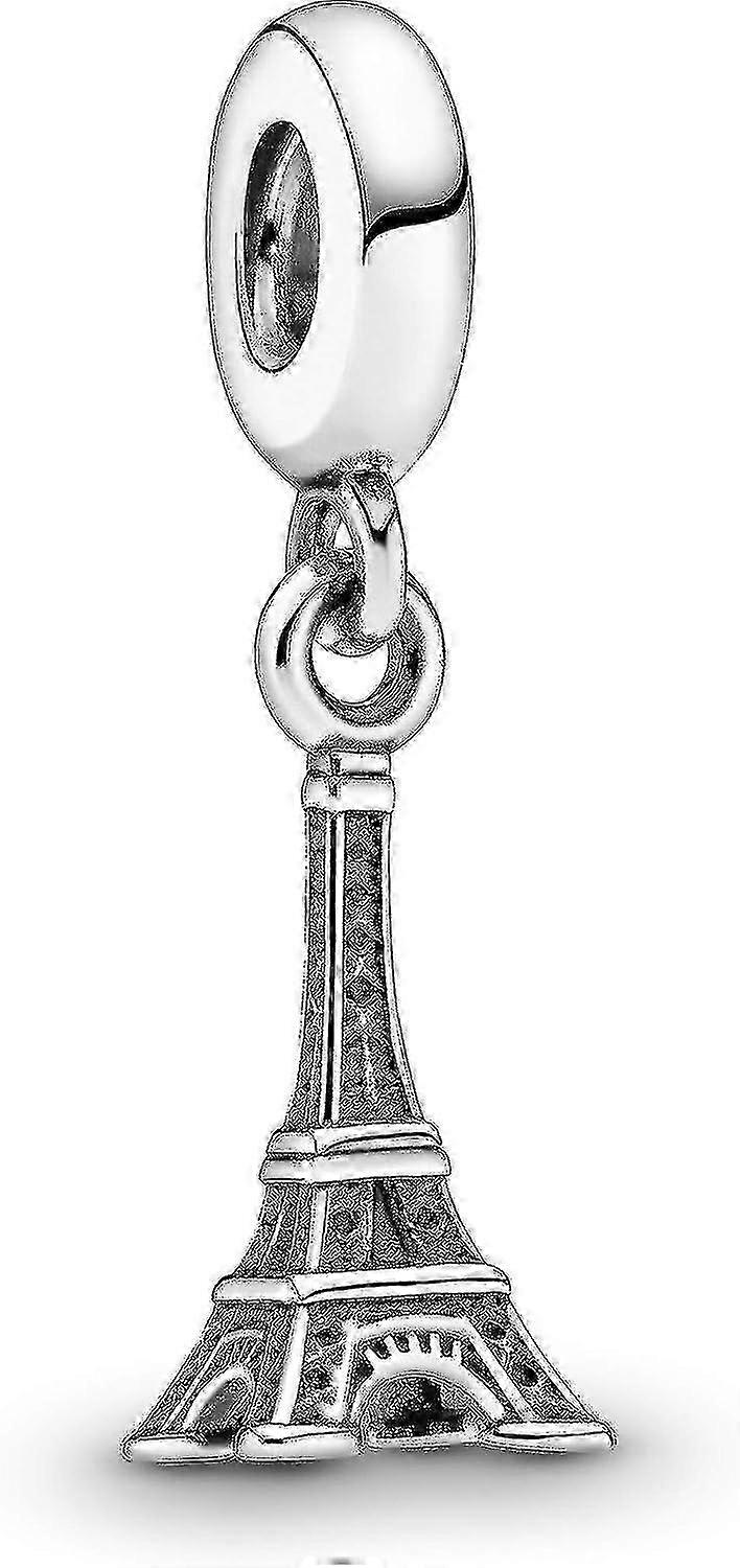 Sterling Silver Charm for Jewelry with Eiffel Tower Design