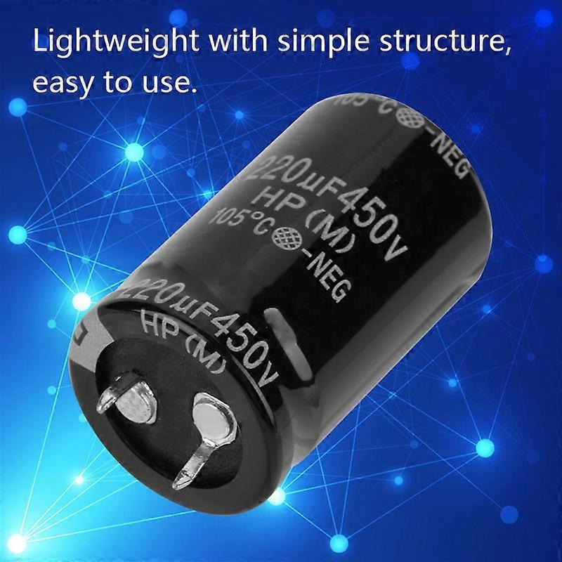 10Pcs 450V 220uF Radial Electrolytic Capacitor Set Electronic Component Kit 25x40mm
