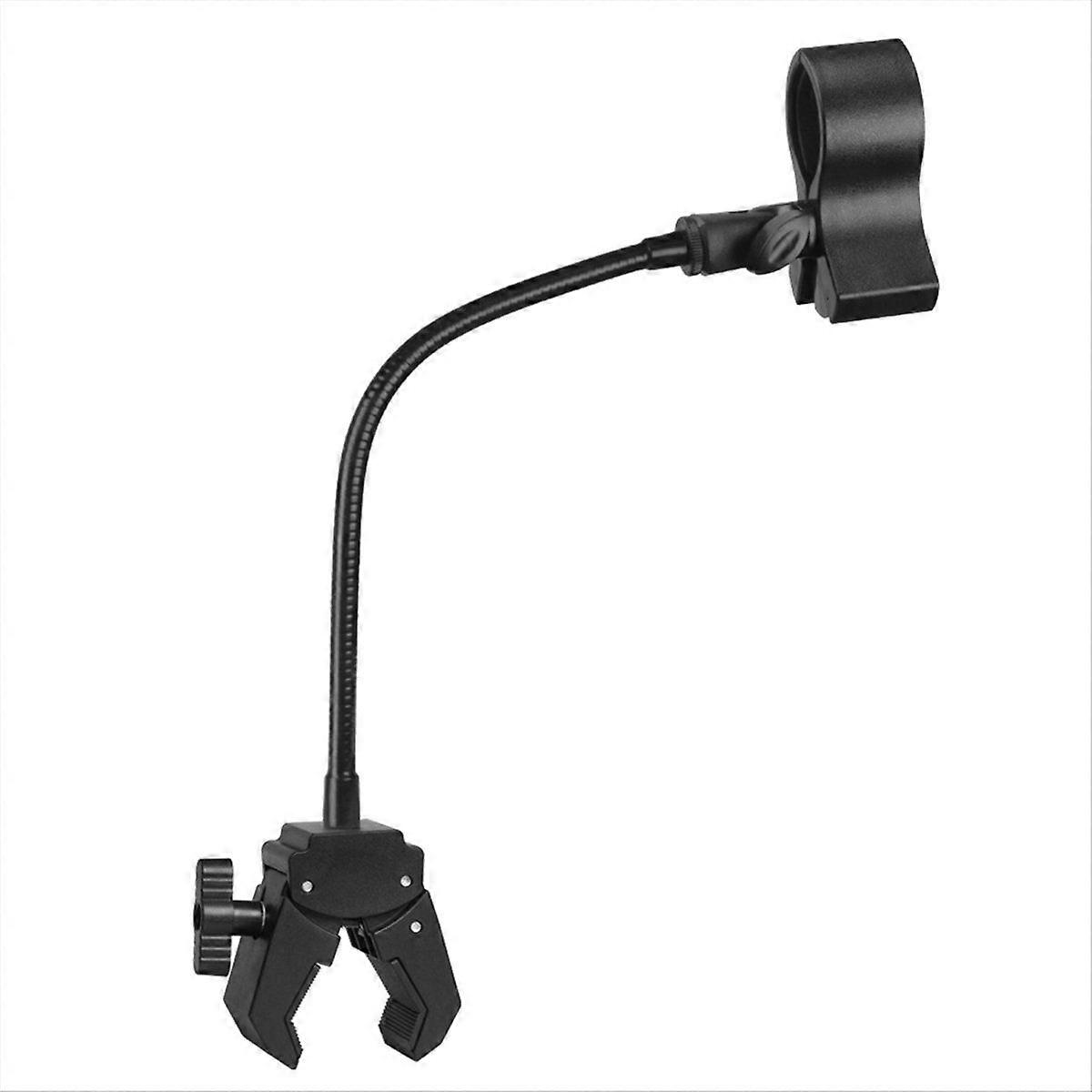 Microphone Stand, Versatile Mic Arm for Desk Pole Tripod, Gooseneck Mic Stand Desk Mount with Clamp