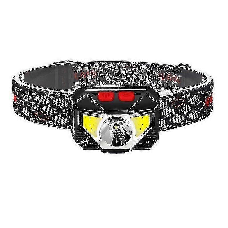 Rechargeable LED Sensor Headlight Waterproof Headlamp 6 Light Modes Sensor Work Light Flashlight for