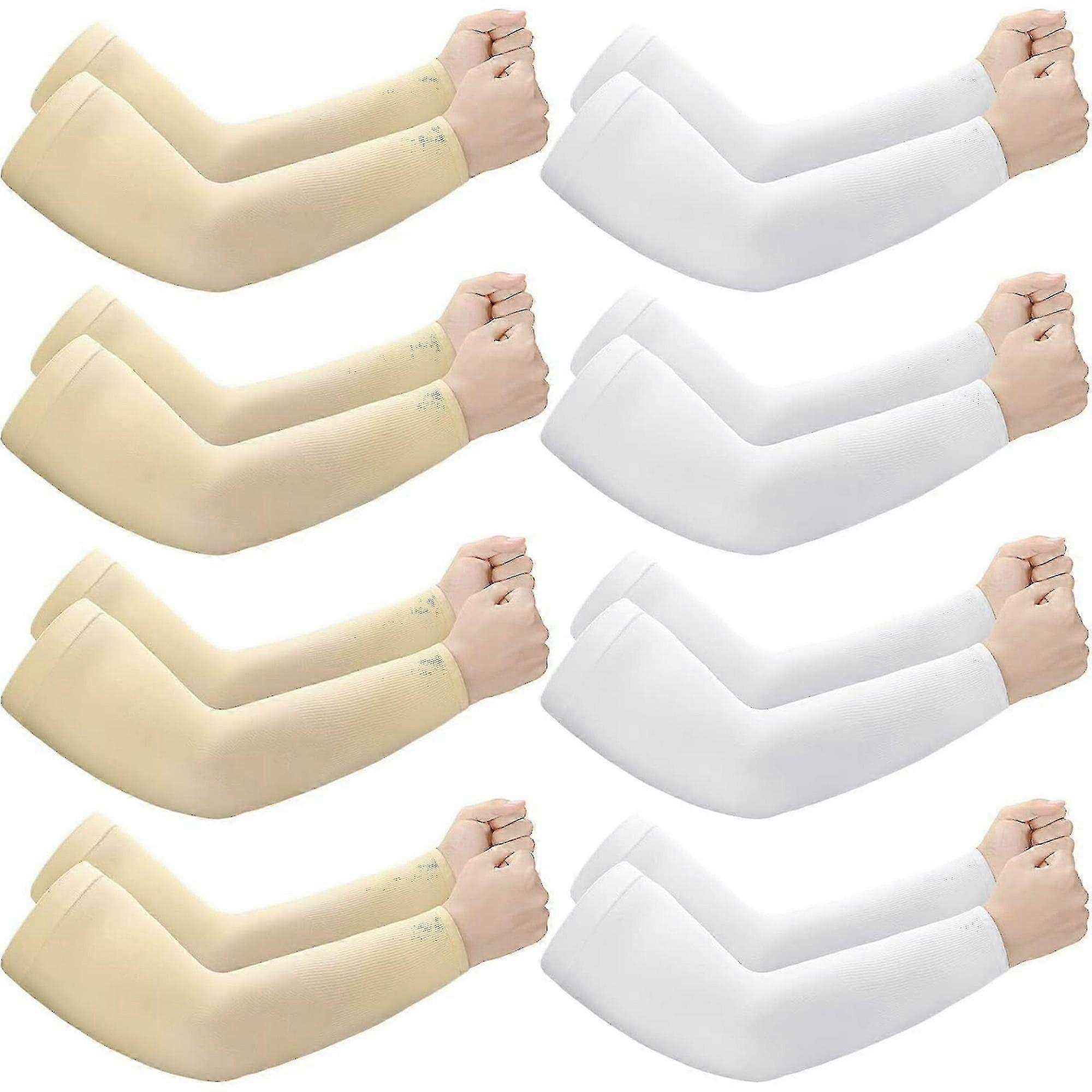 Protective arm sleeves for elderly with thin skin - 8 pairs