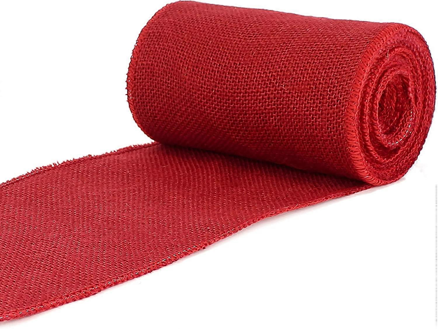 Burlap Ribbon - Wi Edges - 10 Yards - Jute Burlap Fabric