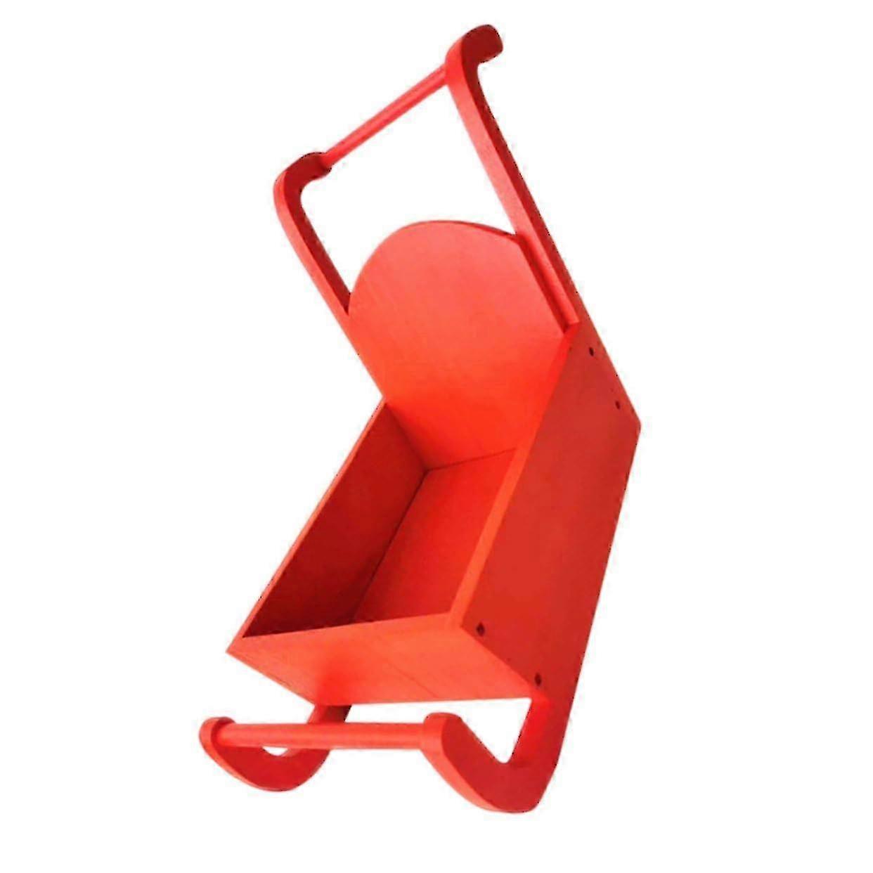 1個の写真小道具素朴なクリスマス装飾されたそりホリデー写真、クリスマス装飾されたそり誕生日写真、赤