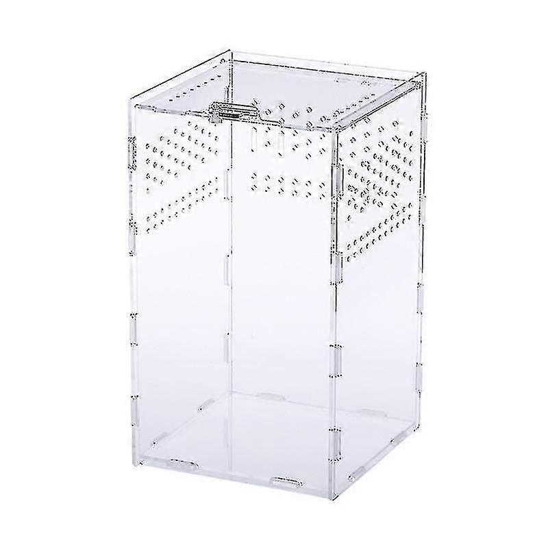 Reptile Feeding Box Acrylic Terrarium Containers For Spider Lizard Frog Beetle
