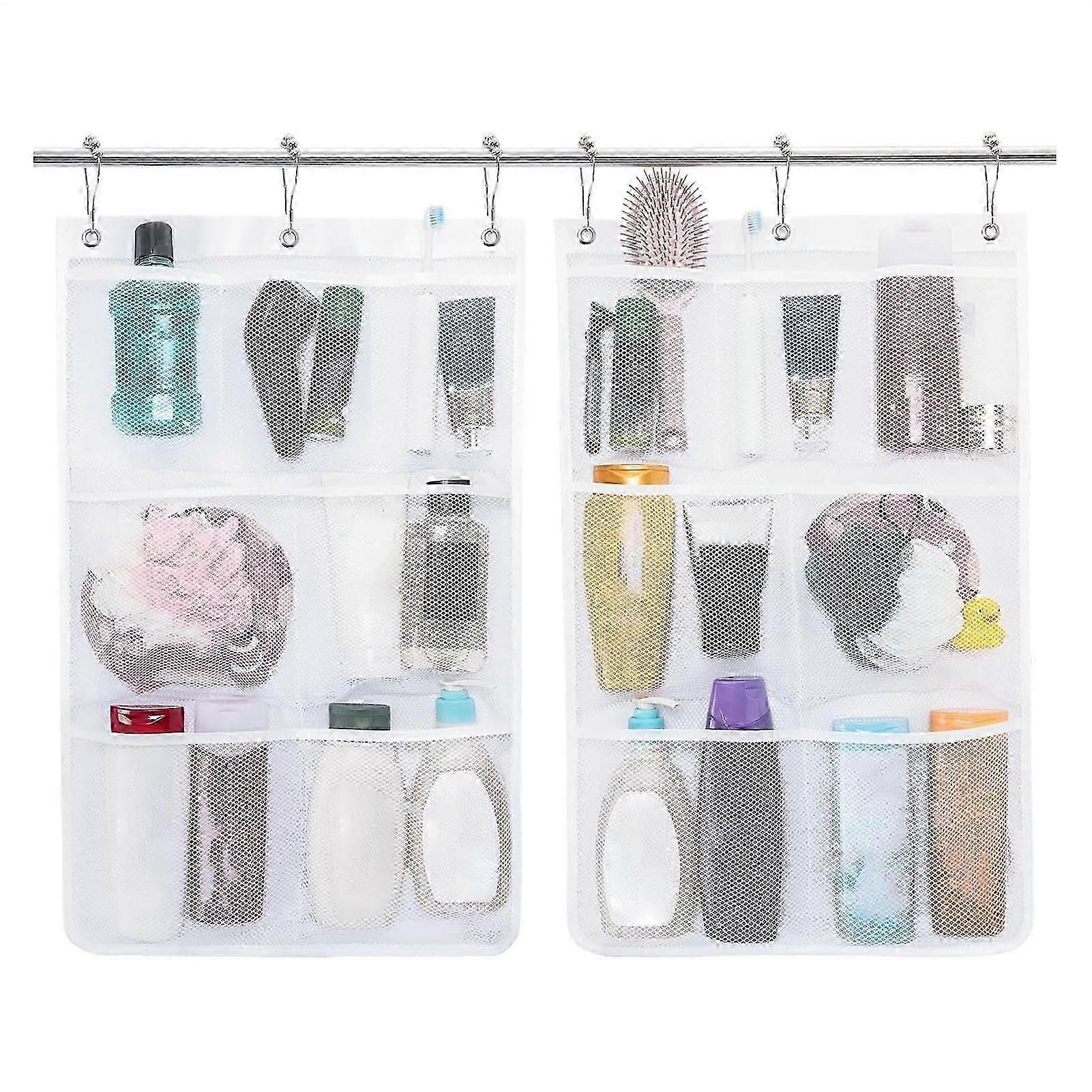 unbrand Wand-Duschorganizer Tasche | Schnelltrocknende Badezimmer Aufbewahrung | Platzsparende Halte