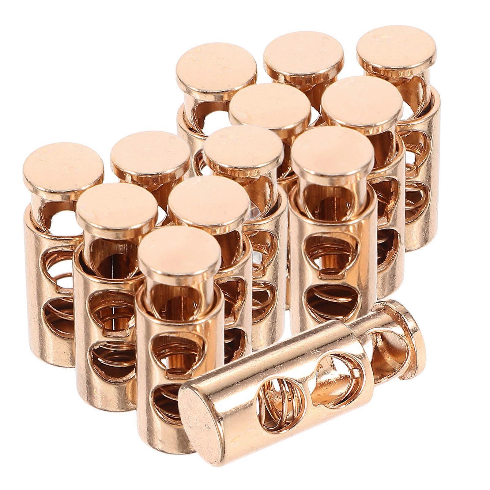 Metal Spring Buckle Adjustable Drawstring Locks 25Pcs Alloy Cord Locks