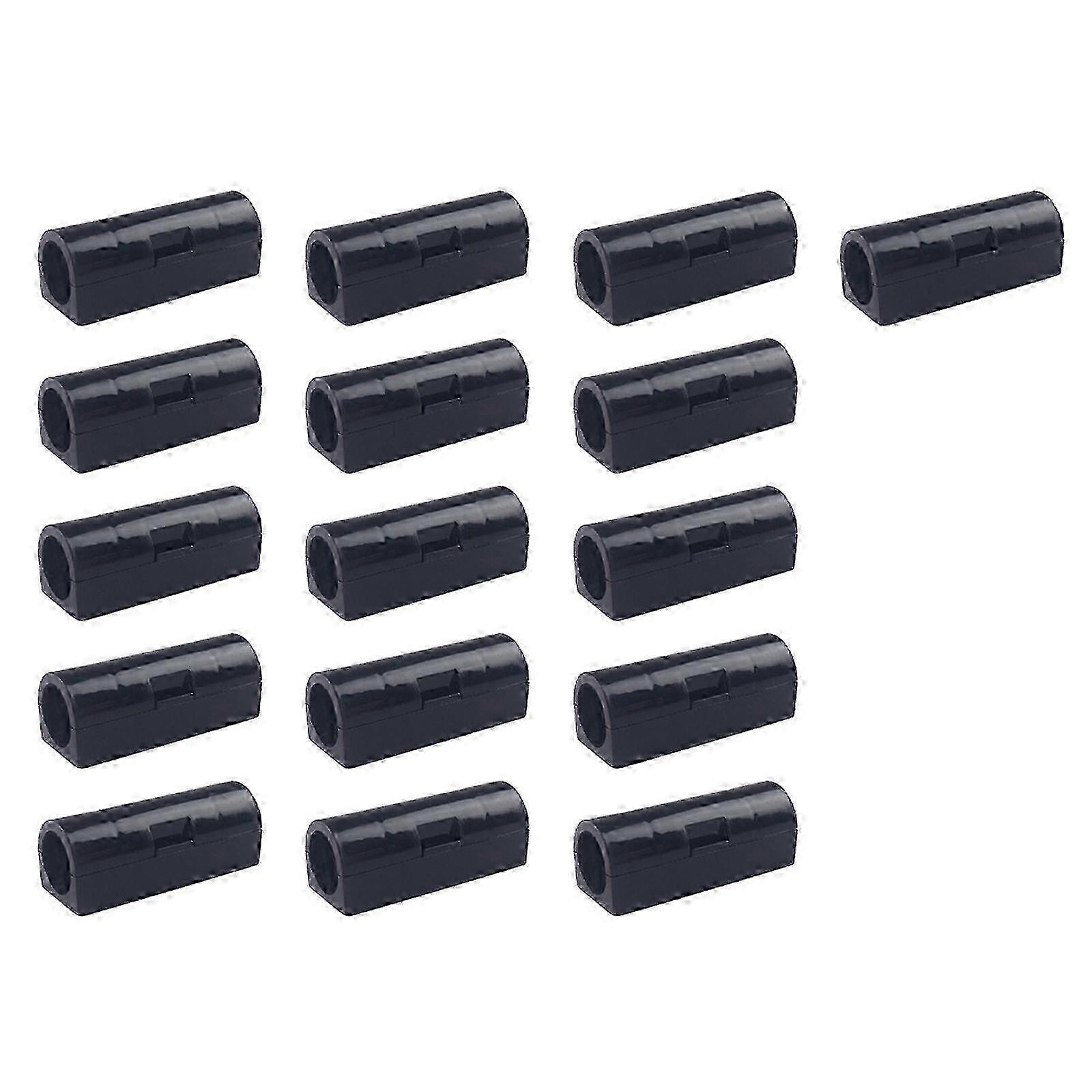 Cable Management Clips With Self Adhesive Flip Cover For Tidy Wire Storage Prevent Tangling &Enhances Safety 20pc/16pc Black XL