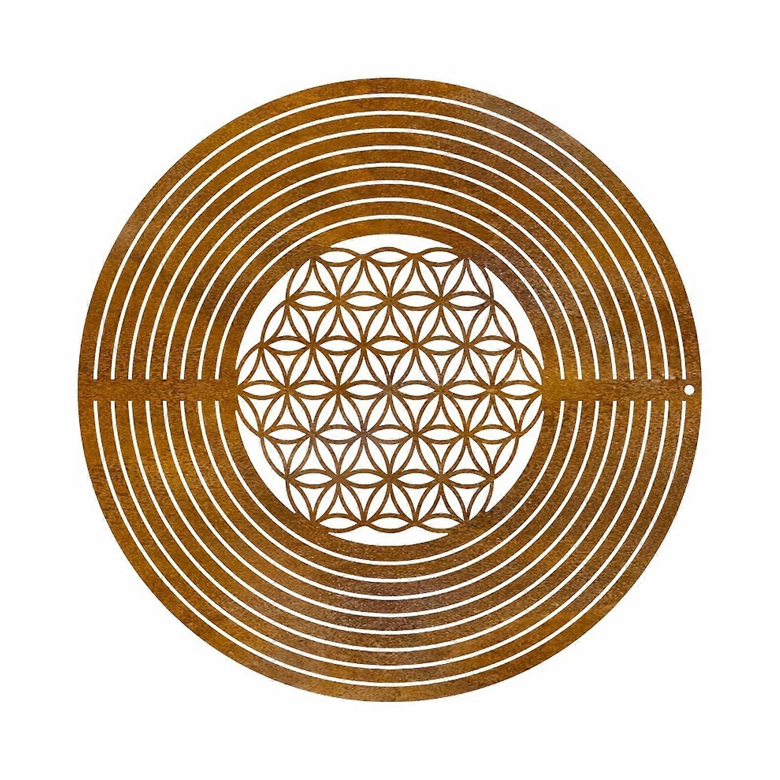 Weathered Finish Steel Breeze Element With Calming Sound Effects Fit for Outdoor Spaces Complete Turn And Shadow Display Multicolor