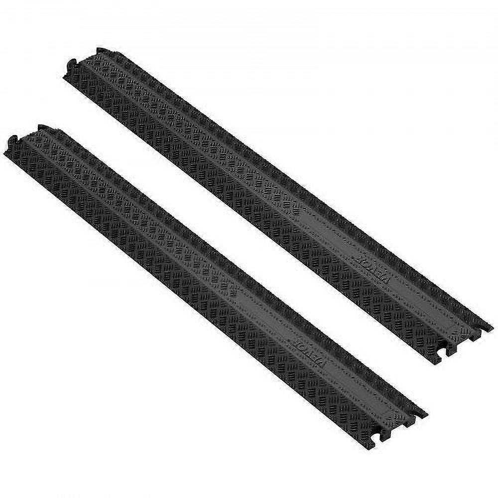 2 PCs 39 in Speed Bumps 2000 lbs Cable Protector Ramp Drop Over Cord Cover