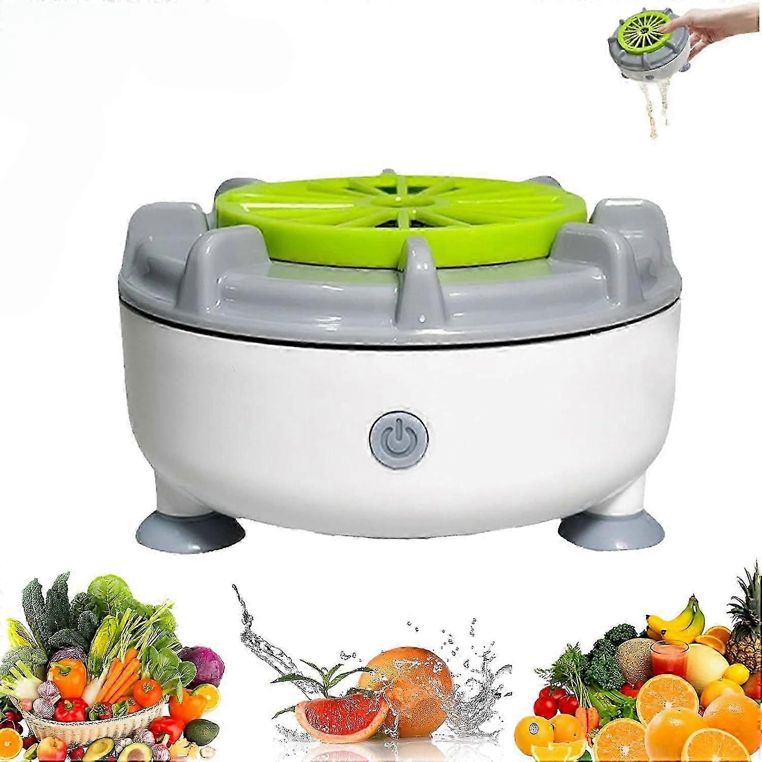 High Efficient Portable Fruit and Vegetable Washers, Fruit and Vegetable Cleaning Machines, 2025 New Automatic Washer Spinner Machine for Cleaning Fru