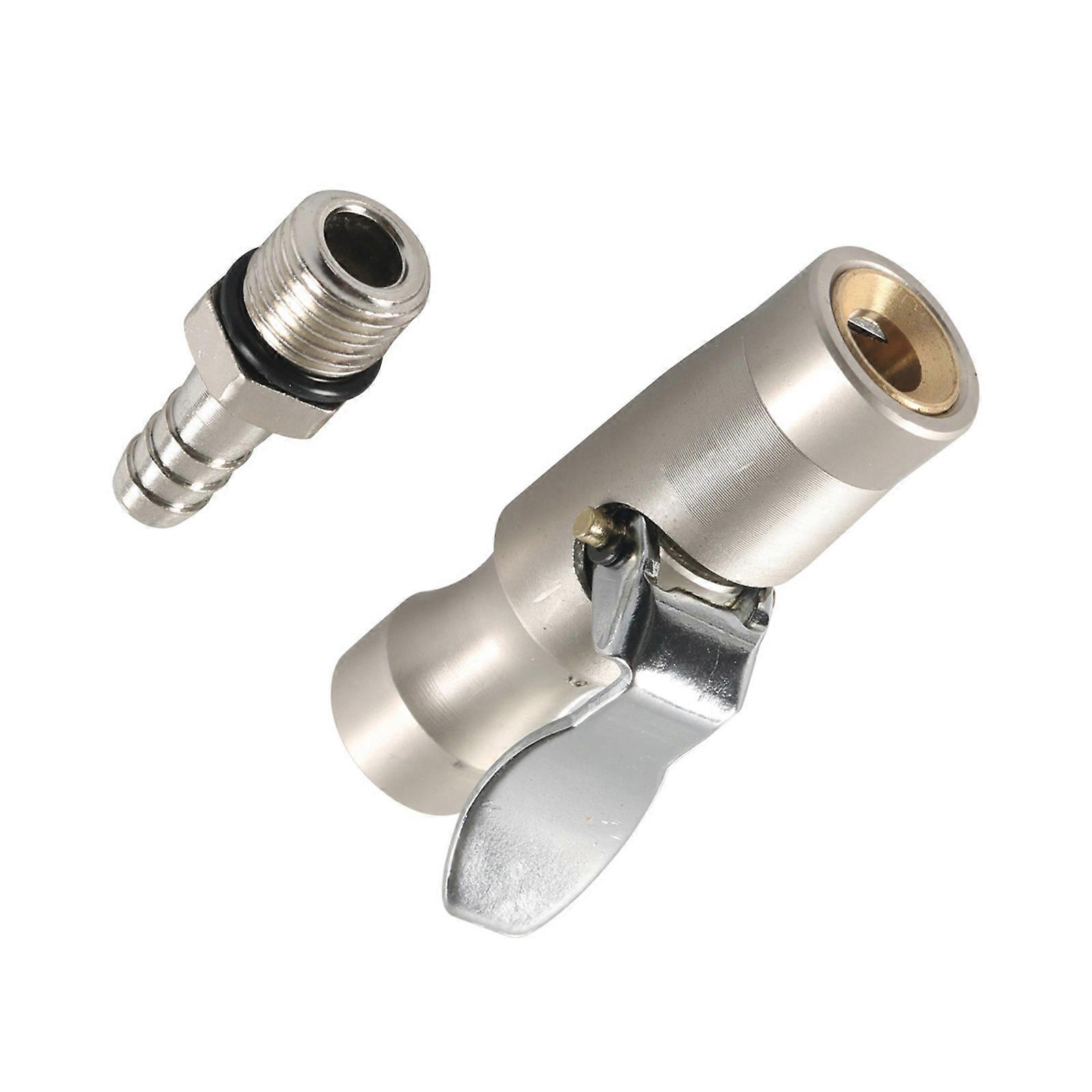 High Durability Self Locking Air Chuck With 1/4 Inch FNPT Closed Flow Design For Tire Inflators & Compressors No Leakage  Matte