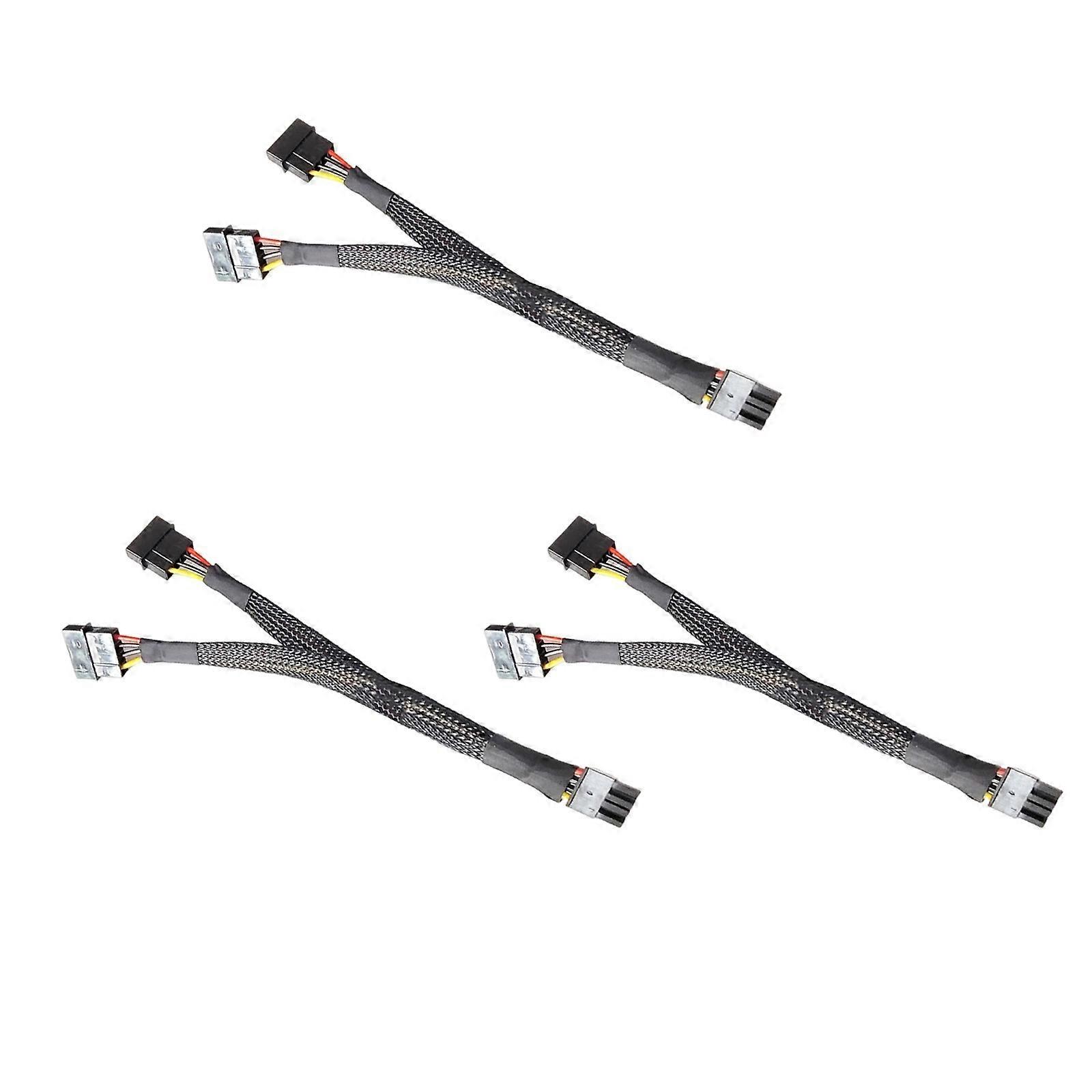 Flexible 20cm 8Pin Double 4Pin Power Cord Compliant with Safety Standards for Servers Hard Drive Backplane Power Connect Multicolor