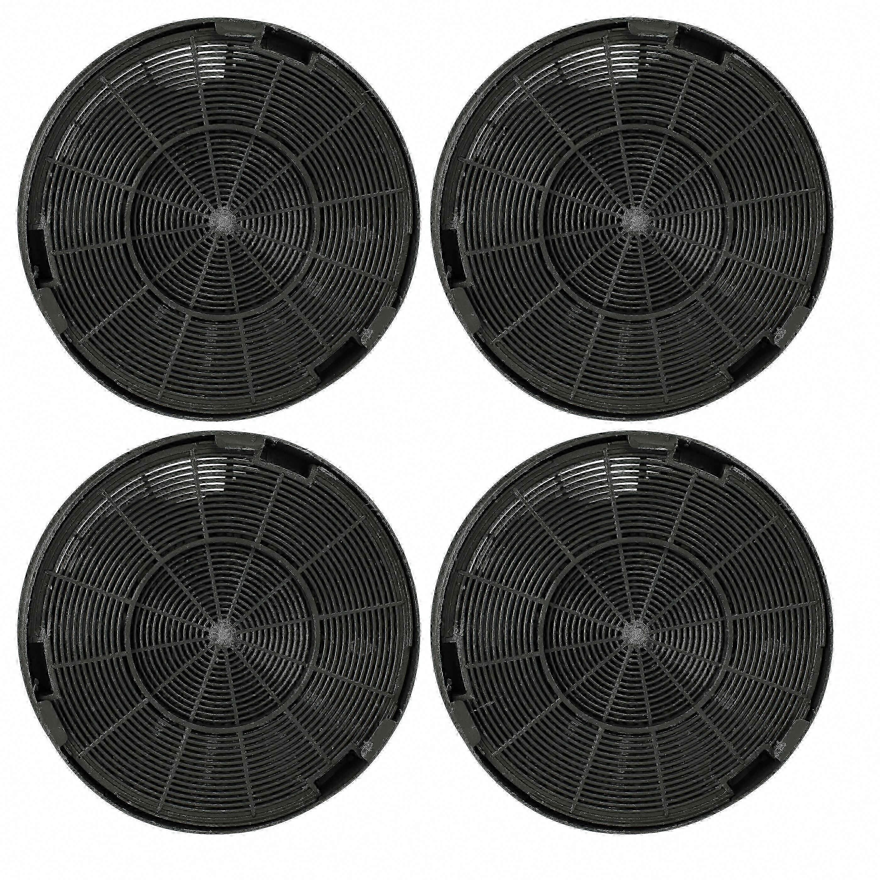 4x מסנני פחם פעיל תואמים ל- Franke Linfa FDL 764 XS, FDL 664 XS, FDL 964 XS, קולט אדים Leto FLE 905 XS - 19.6 ס"מ