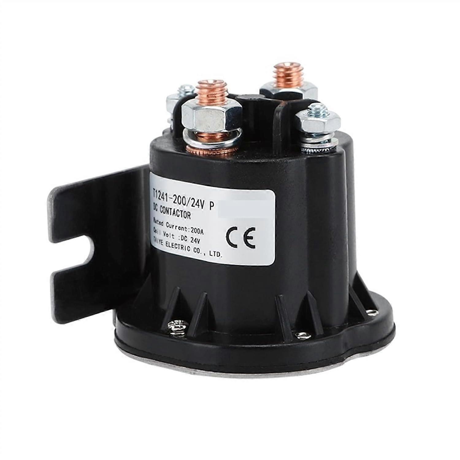 DC Contactor 12V 24V 48V 200A Single Pole 1NO for Electric Vehicle and Solar Power Systems (60V 1NO H)