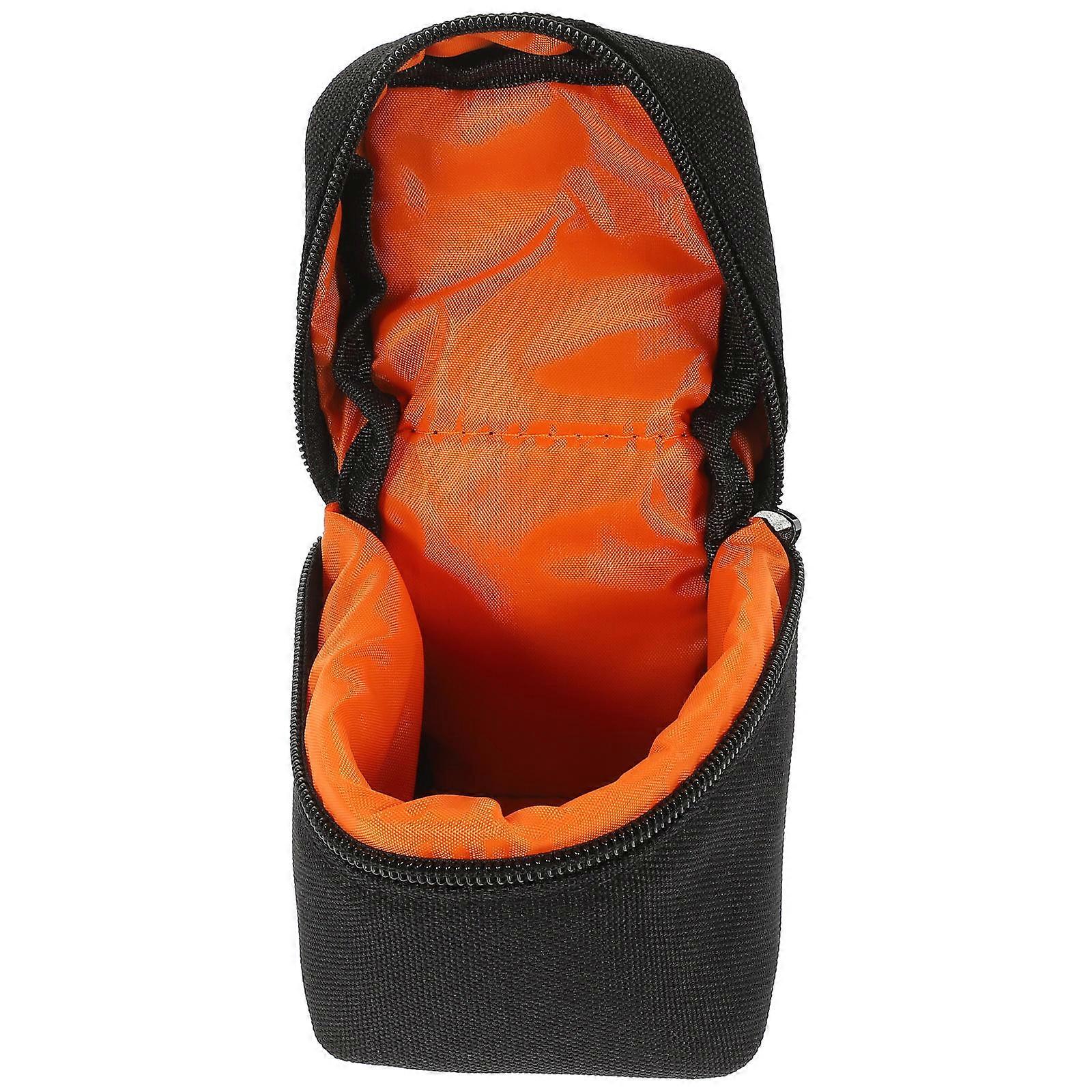 Shockproof Camera Lens Bag for Storage 3Pcs Portable Protective Black Pouch