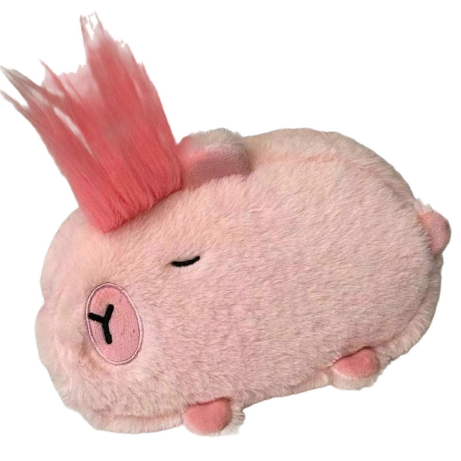 Portable Plush Capybaras Pencil Case Practical and Soft Organizers for Stationery and Small Items Organization  Pink