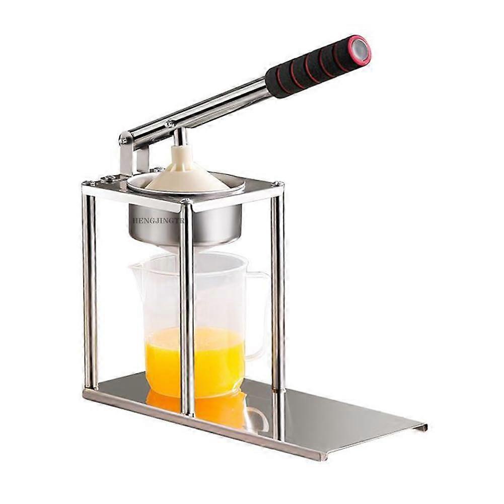 Stainless Steel Manual Citrus Juicer with Dual Head Extraction and Leakproof Insulated Travel Mug