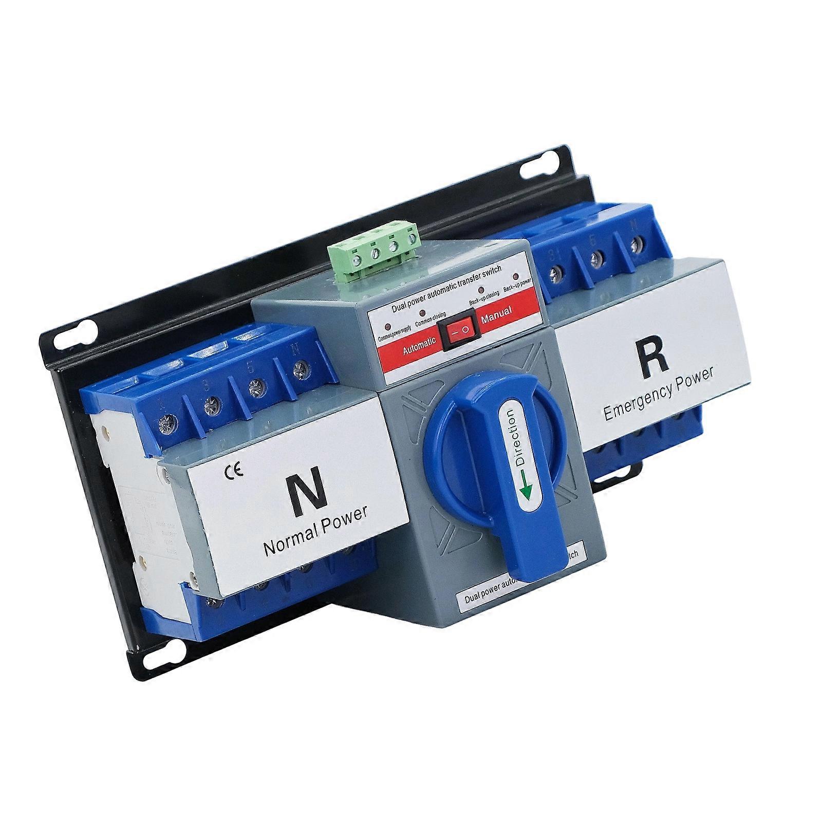 2P/4P Double Power Automatic Transfer Switches Household ATS Switching Power Off Control Switches Diesels Generator Part Multicolor