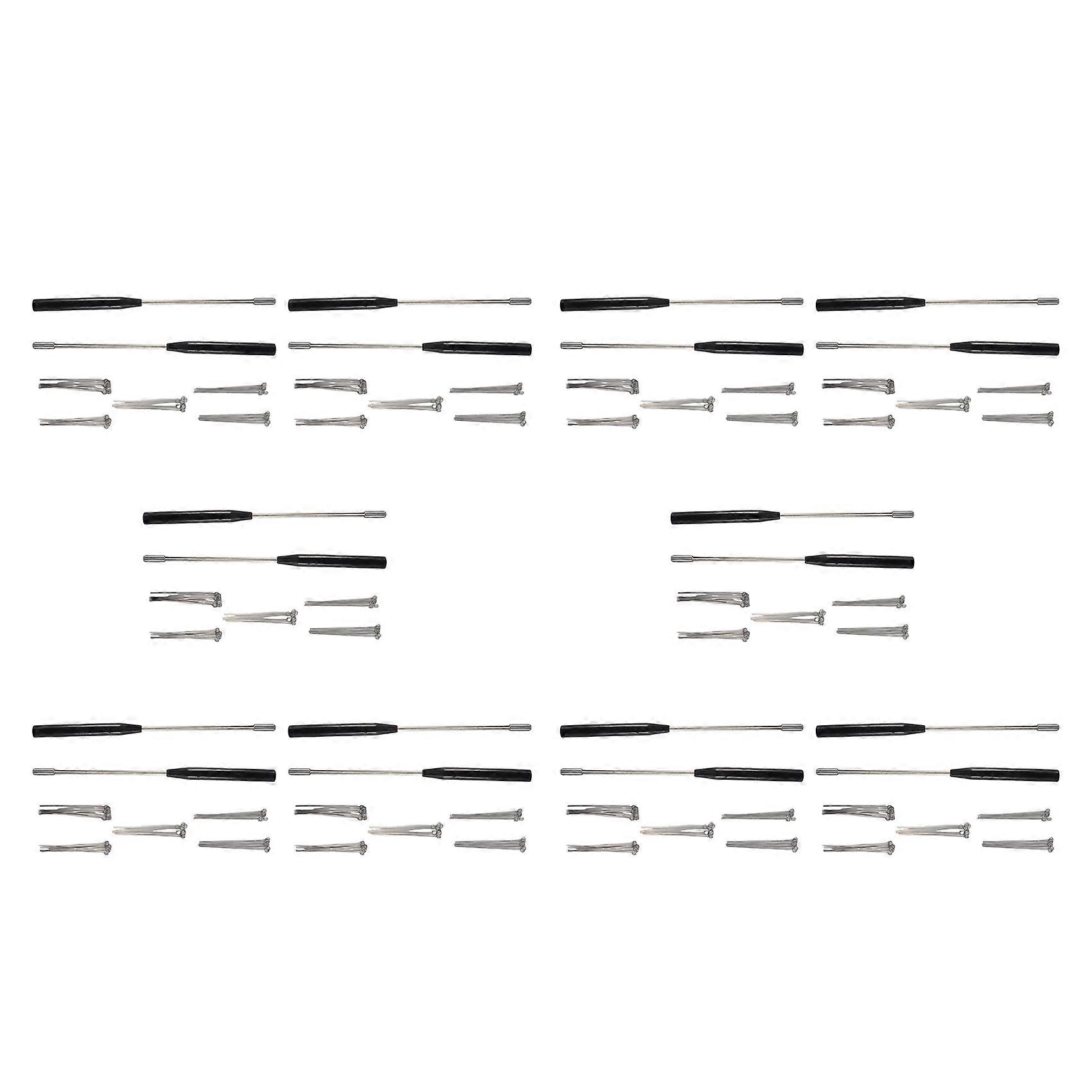 20PCS Reusable Inoculating Loop Holders with 500Pcs 10UL Nichrome Needle Tips Inoculation Loop for Lab