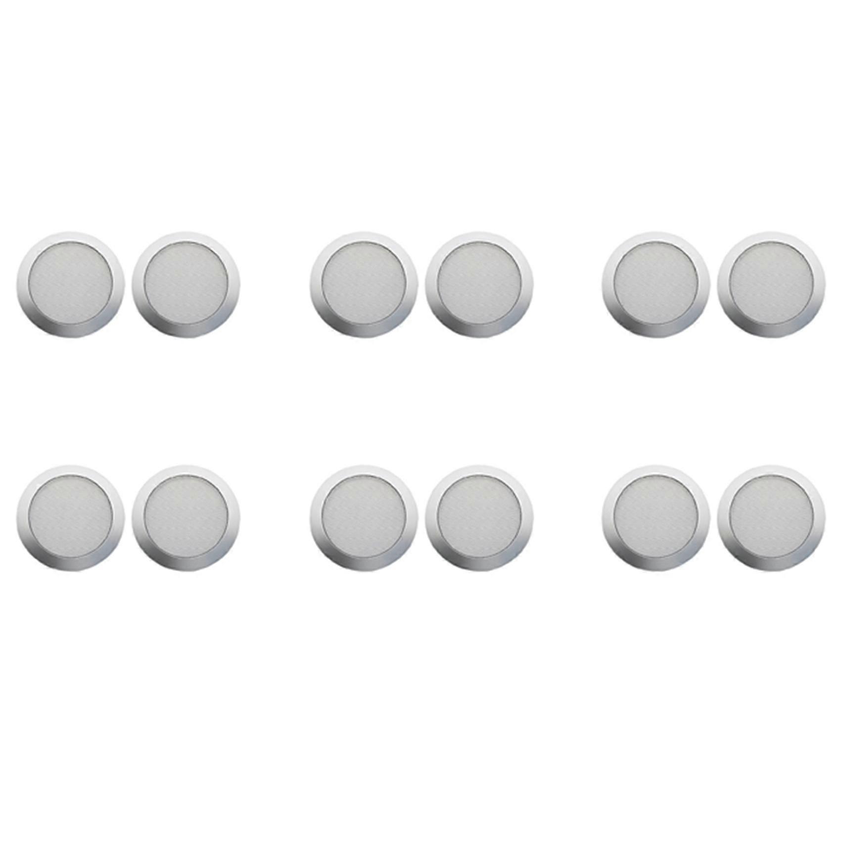 6X Ceiling Speaker Grille, 4-Inch Ceiling Embedded Audio Speaker Grille(Silver)