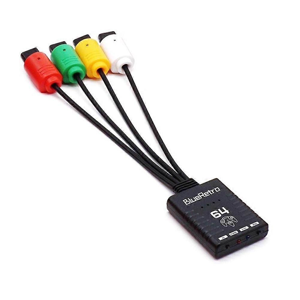 Bluetooth Wireless Game Controller Adapter for N64 Console Support Up to Four Wireless Game Control