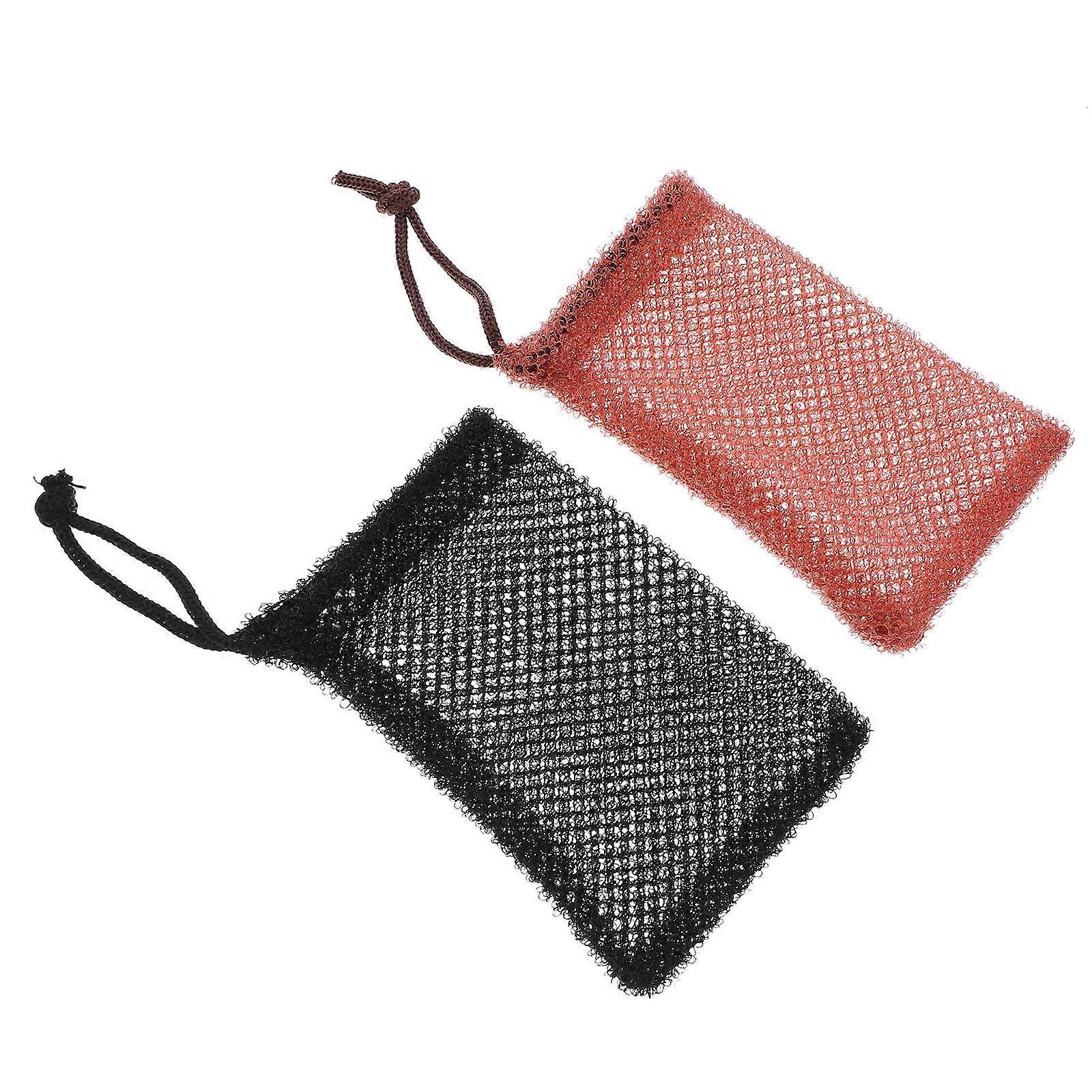 Soap Foaming Net Pouch Nylon Soap Bags for Bathing Use 4Pcs