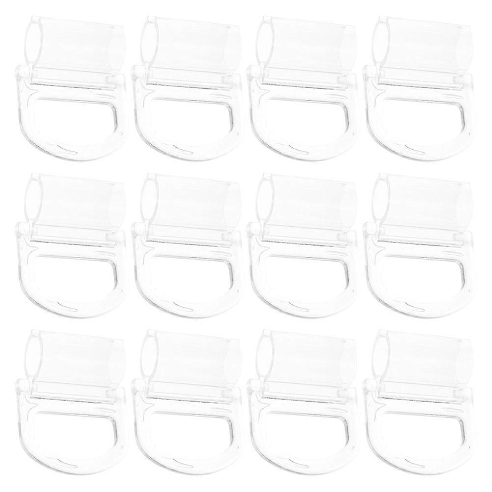 Roller Shade Pulls Clear Cordless Shade Pull Handle for Blinds 12Pcs