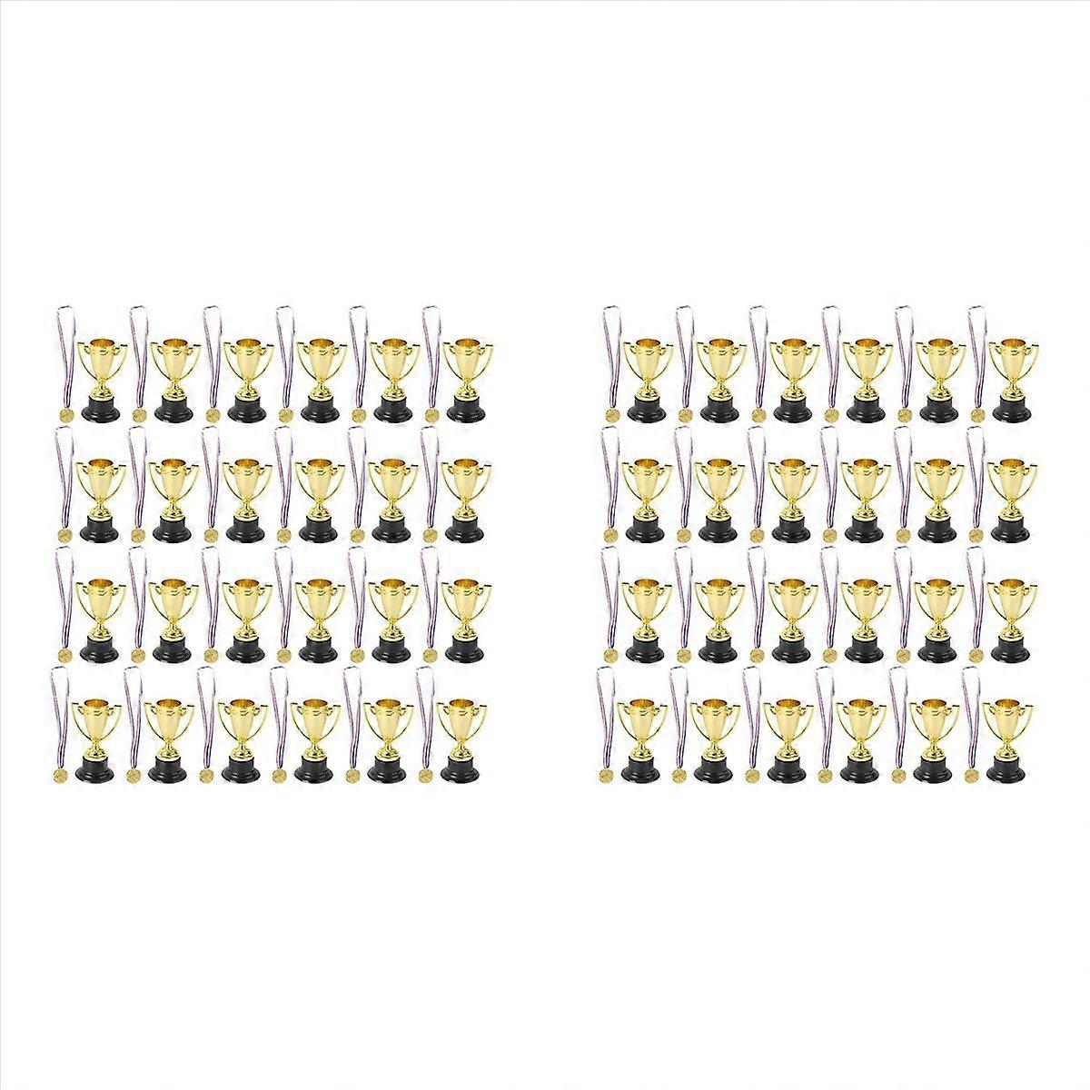 48 PCS Trophy and Medals Set