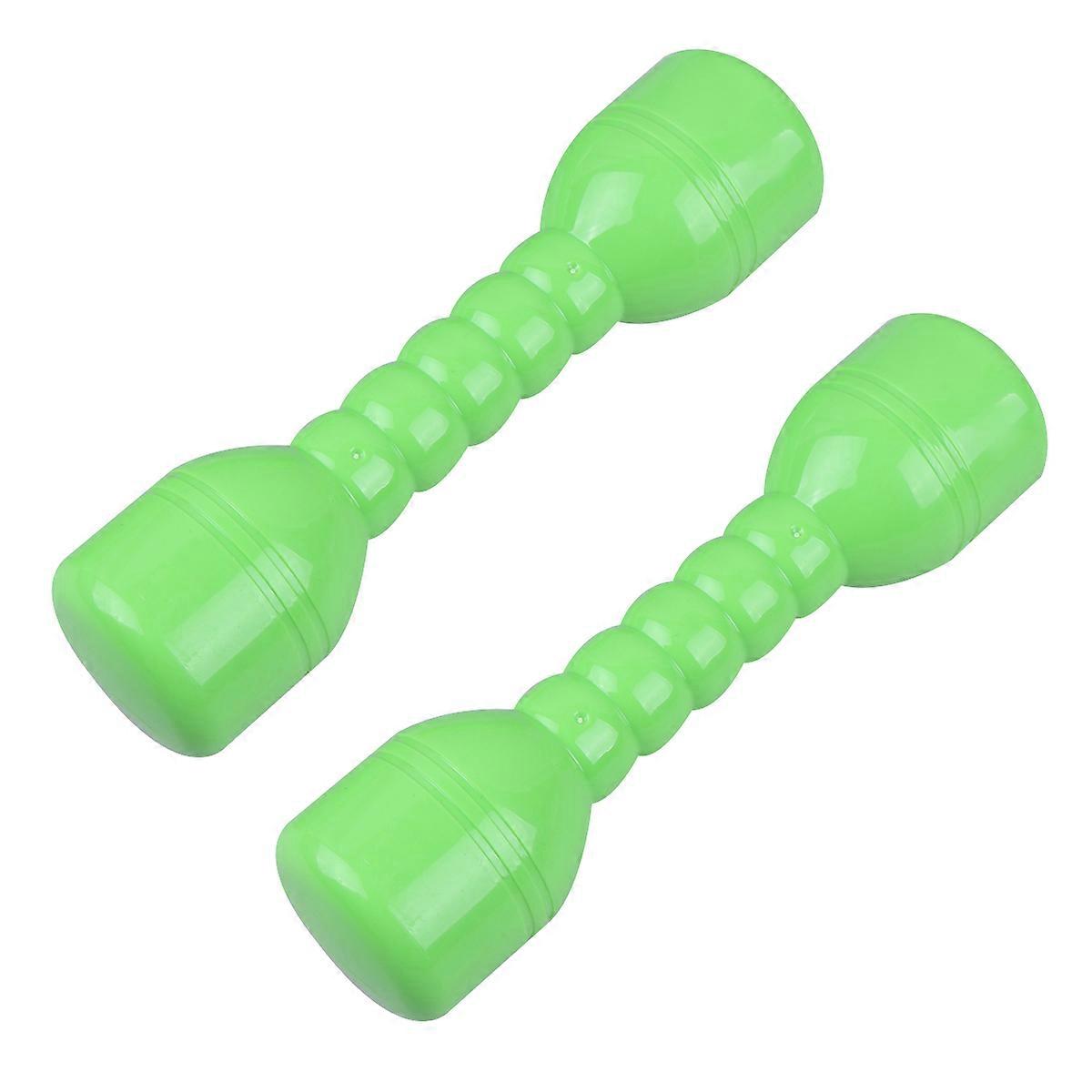 Plastic Dumbbells for Exercising Children 1Pair Small Green