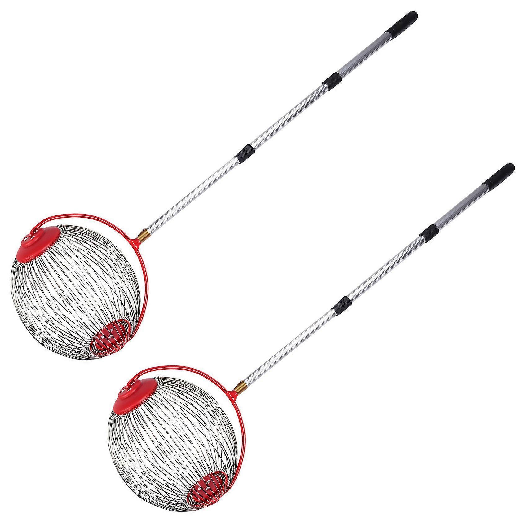 2X Rolling Nut Harvester Ball Picker Adjustable Nut Gatherer Adjustable Collect Walnuts Pecans Crab Apples