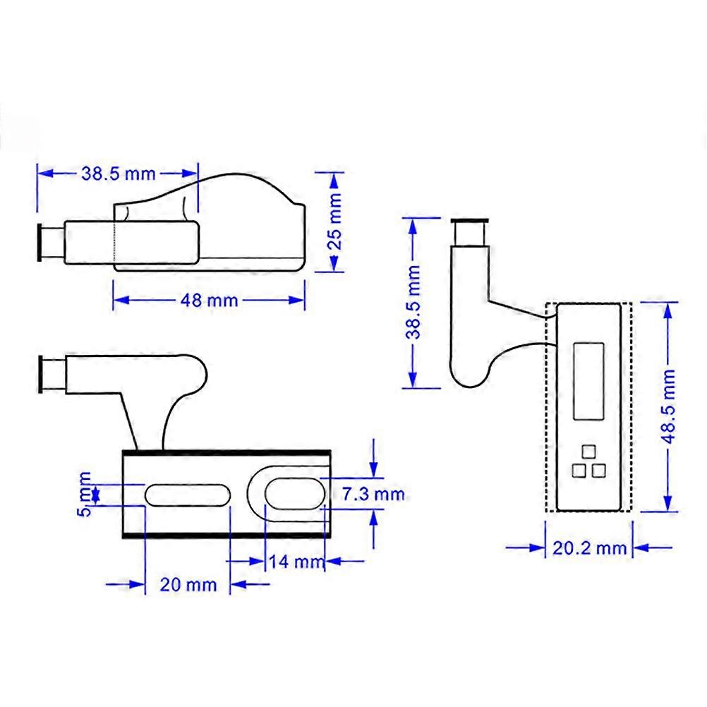 LED Hinge Light for Cabinets Smart Sensor Cupboard Lamp 20Pcs Grey